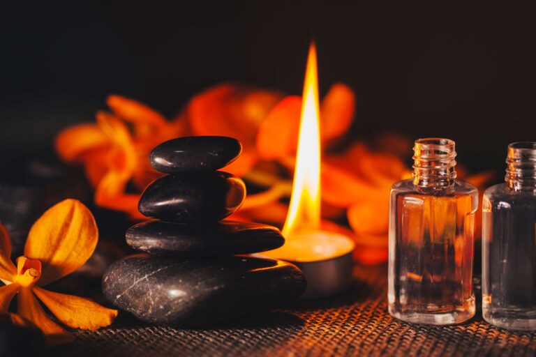 Flaming oil massage